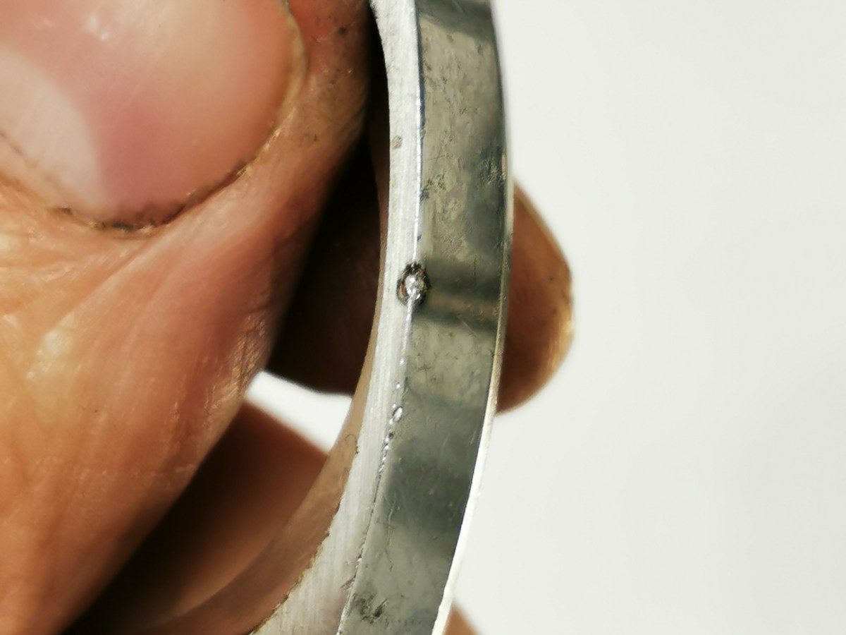 Ripristino estetico con riporto di acciaio – Bulova Accutron Spaceview referenza 7323